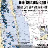 Lower Laguna Bay Texas Fishing Map