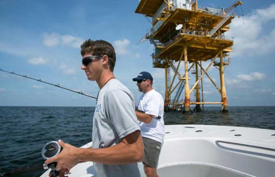 Texas Oil Rig Fishing spots