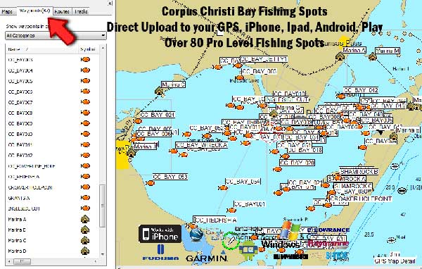 Corpus Christi Texas Fishing Maps
