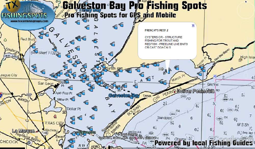 West Galveston Bay Depth Chart