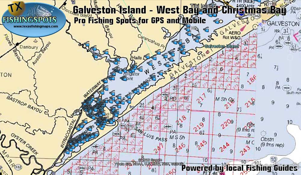 West Galveston Bay Map