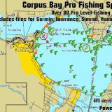 Corpus Christi Bay Fishing Spots Map for GPS