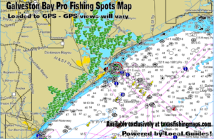 Texas Fishing Maps and Fishing Spots for Bay and Offshore Fishing ...