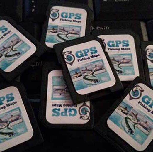 GPS Fishing Spots SD Card for Texas saltwater Fishing