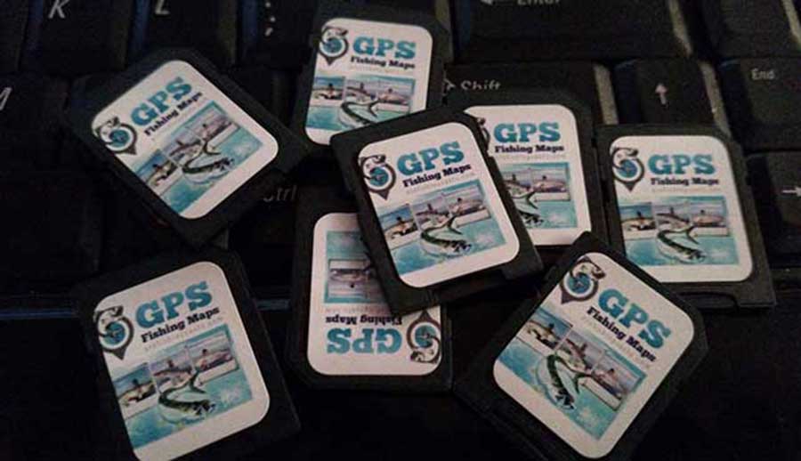 Texas Fishing Spots GPS SD Card