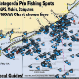 Freeport to Matagorda Texas Fishing Map with Oil Rigs