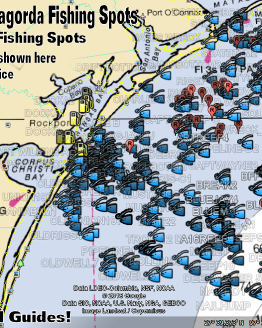 Matagorda Texas offshore Fishing Spots